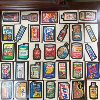 1973 Complete Wacky Packages Series 2 Tan Back Sticker Set (33/33) EX/NMT