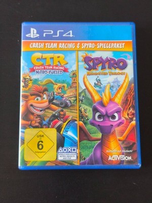 PS4 - Spyro + Crash Team Racing Nitro Fueled Bundle DE mit OVP Top Zustand