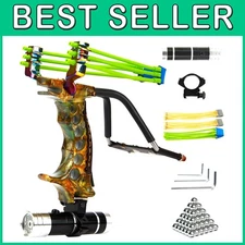 High Velocity Hunting Slingshot - Solid Alloy Construction