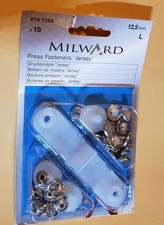 Kit maglia chiusure a pressione Milward misura 12,5 mm x 10