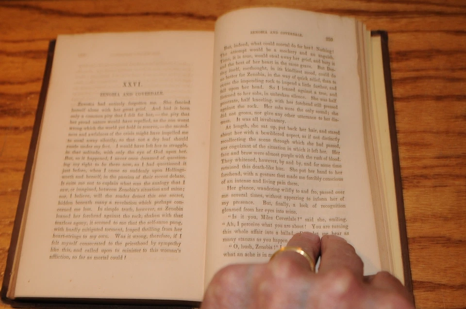 The Blithedale Romance by Nathaniel Hawthorne - 1852 First Edition Hard Cover - Image 2 of 4