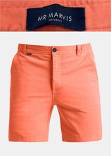 Pantalones Cortos Chinos Informales Para Hombres MR MARVIS Amsterdam "The Sunsets" Algodón Talla M