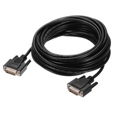 32.8FT DB15 Serial Cable 28AWG Shielded Male To Male Straight Data Wire