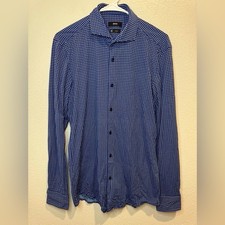 Boss Hugo Boss Men's Slim Fit in Print Finest Italian Fabric Shirt Size 15.5