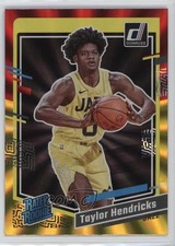 2023-24 Panini Donruss Rated Rookie Holo Red & Gold Laser Taylor Hendricks 1f9t