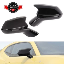 🏆 Gloss Black Look Rearview Mirror Cover Caps Overlay for 16-23 Chevy Camaro