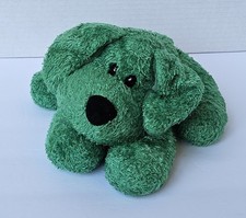 Animal Alley Toys R Us Green Puppy Dog Plush Bean Bag Stuffed Animal 9"