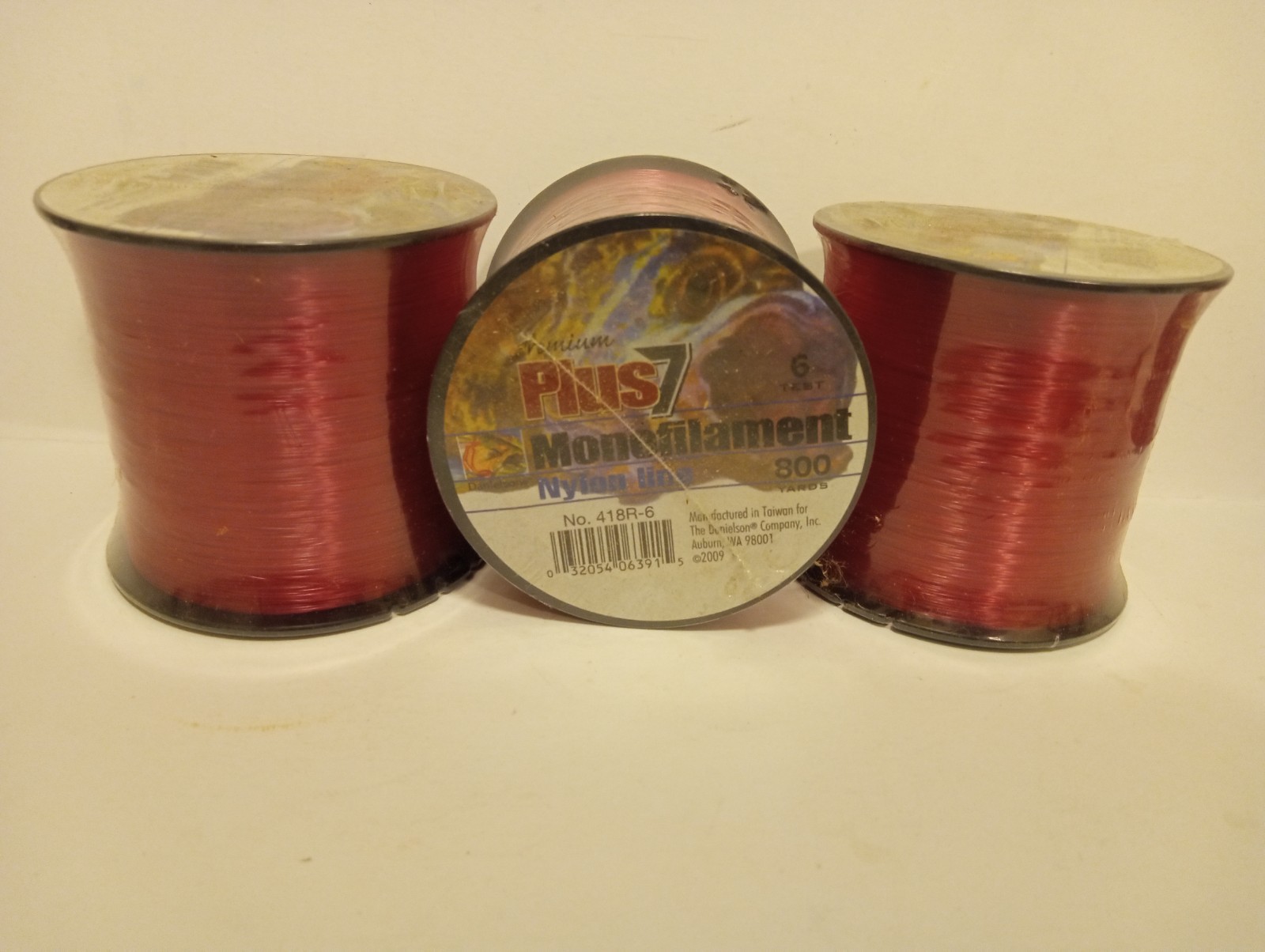 3x lot of 3 spools Danielson Premium Plus 7 Mono Line 800Yar