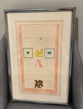 Rare Vintage 70’s Framed Jean Sariano Etching Artist Signed & Numbered  #113/125