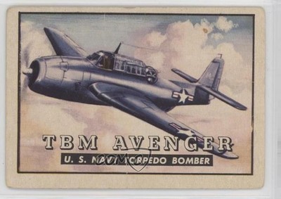 1952 Topps Wings - Friend or Foe R707-4 TBM Avenger #74 0s4