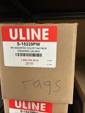 Uline S-15229pw 5 Assorted Color Tag Pack Prewired 1m/box