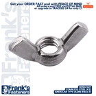 1/4" 5/16" UNC ● BUTTERFLY WING NUTS AMERICAN TYPE ● A2 304 STAINLESS STEEL