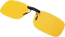 Clip On Night Vision, Driving Polarized Sunglasses - Anti Glare UV400 for Wearin