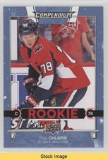 2017-18 Upper Deck Compendium Rookies Blue Filip Chlapik #888 READ 5kw