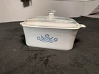 Vintage Corning Ware Blue Cornflower P-4-B Casserole Dish 1.5 QT With Pyrex Lid