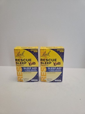 2x Bach Kids RESCUE SLEEP Dropper Natural Sleep Aid 0.35 fl oz 10mL Ex:6/26 #409