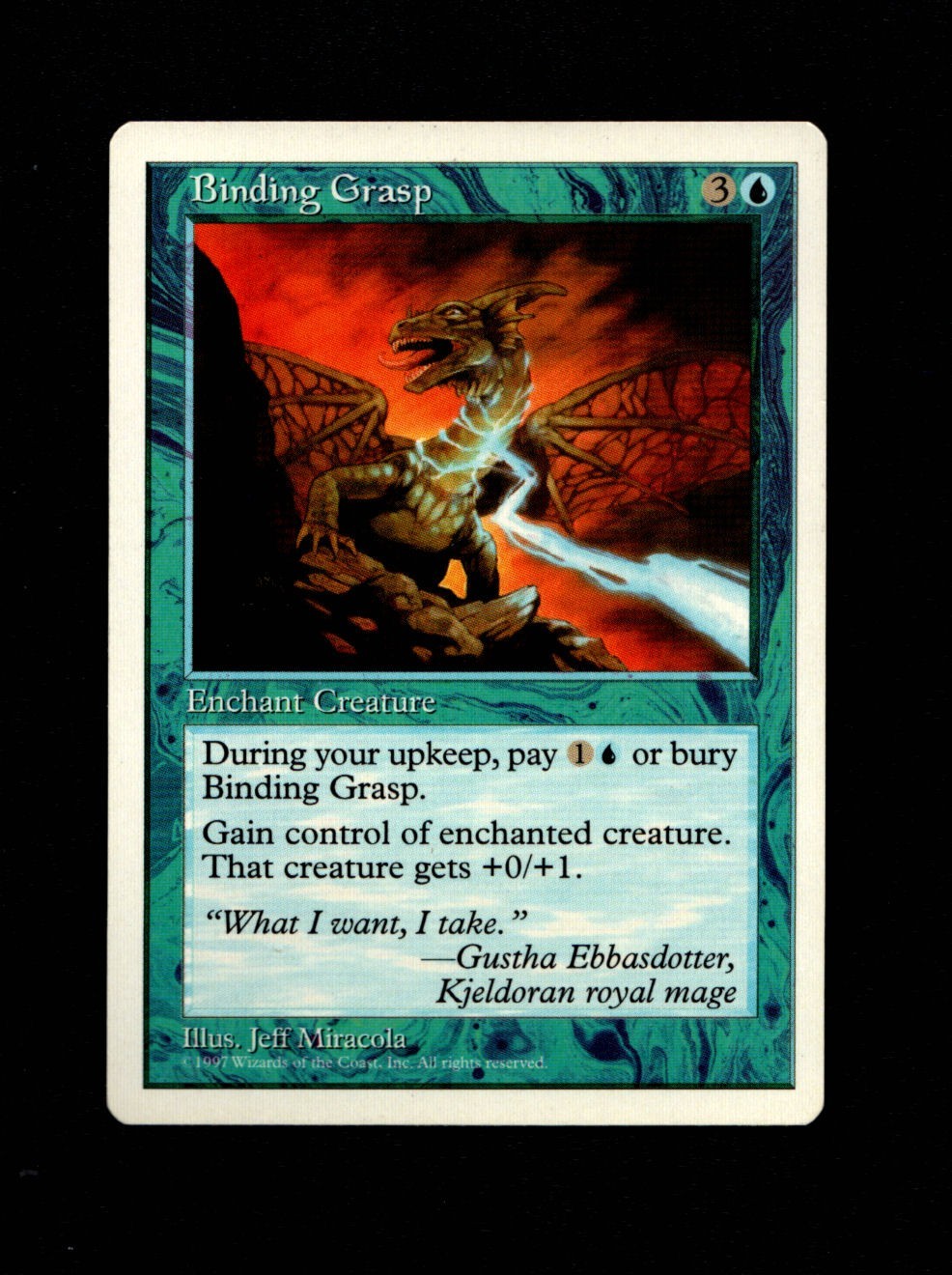MTG Binding Grasp NM- 5th Magic the Gathering ~ Free Shipping ~
