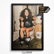 Ozzy Osbourne 1978 Bathroom Color Photo Poster | Funny Heavy Metall Wall Art