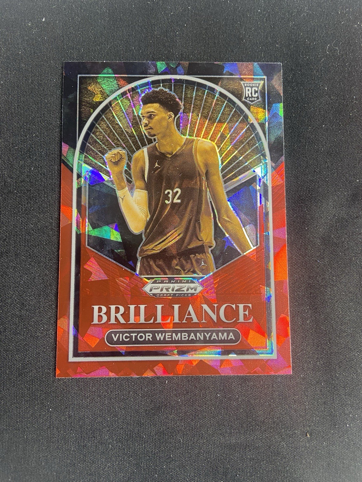 2023 Panini Prizm Draft Picks - Brilliance Victor Wembanyama #1 Red Ice Prizm...