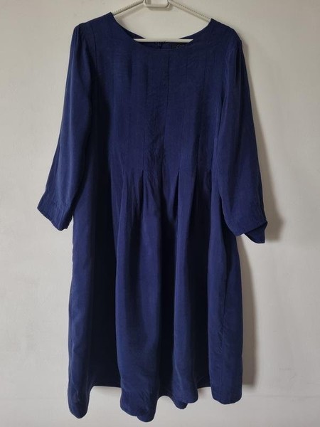 Women COS Dress Navy Viscose 40