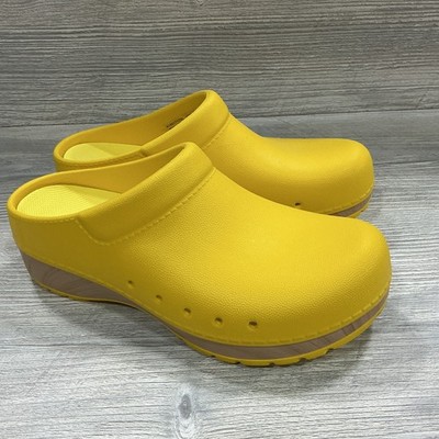 Dansko Clogs Kane Yellow Molded Slip On Comfort Nurse Women s Size 36 EU 5.5-6