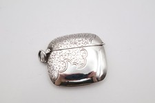 Nice Antique Sterling Silver Vesta Case Hallmarked Chester 1907