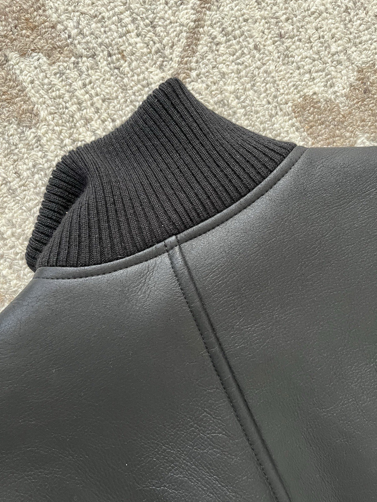 Sandro Black Shearling Jacket Small fits like xs - image 10