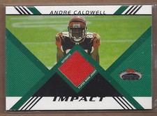 Camiseta deportiva Stadium Club Impact Relics 2008 #IRAC Andre Caldwell/1349 FB