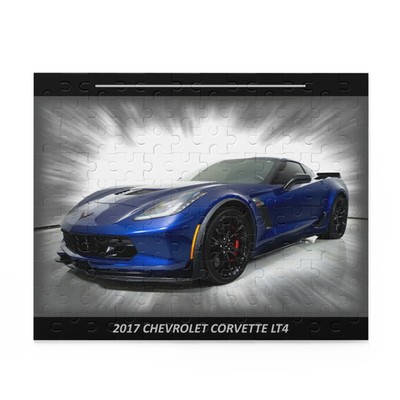 Stunning 2017 Corvette LT4 Sports Car Puzzle 120 pcs | Dynamic Blue Luxury
