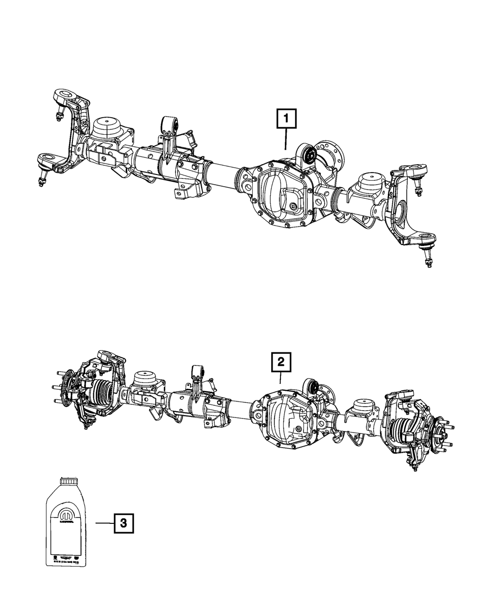 Genuine Mopar Service Front Axle 68669628AA