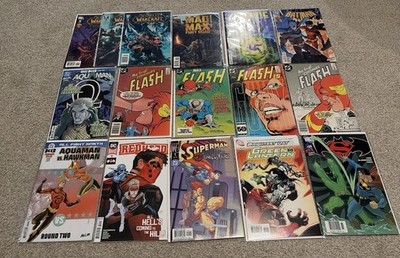 DC Comics Mixed Lot of 15 Modern Age Comic Books Superman Batman More