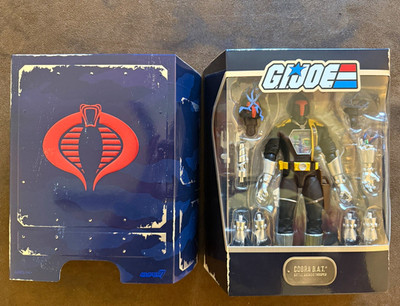 Super7 G.I. Joe Cobra B.A.T. Action Figure in Box, Interchangeable Hands, 14+