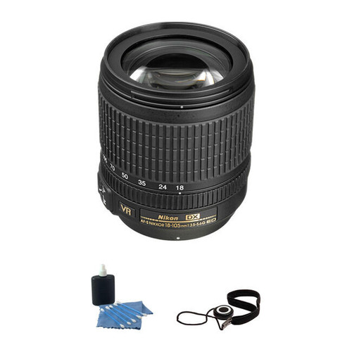 Nikon 18-105mm f/3.5-5.6G ED VR AF-S DX Nikkor Autofocus Lens Bundle