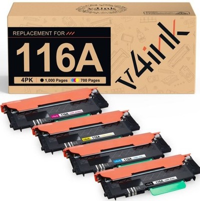 V4INK Compatible Toner Cartridge Set 116A W2060A-W2063A 4 Pack Open Box for HP C