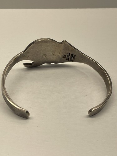 Taxco Sterling Silber 925 Crushed Türkis Armreif Armband 19g WUNDERSCHÖN - Bild 4 von 10