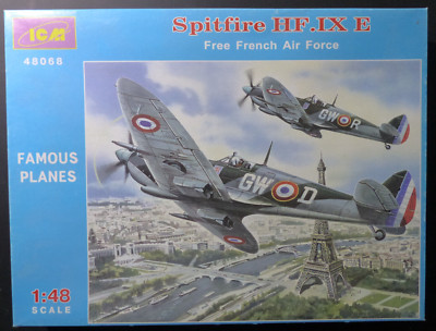 ICM 1:48: Spitfire HF.IXE Free French Air Force. 48068. Resin Bausatz/Kit