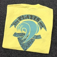 Vintage 80s T Shirt Medium Single Stitch Platts Surfing Shirt Double Sided Surf