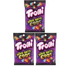 Trolli Sour Brite Eggs Gummy Candy 4.25oz Bags 3-pack