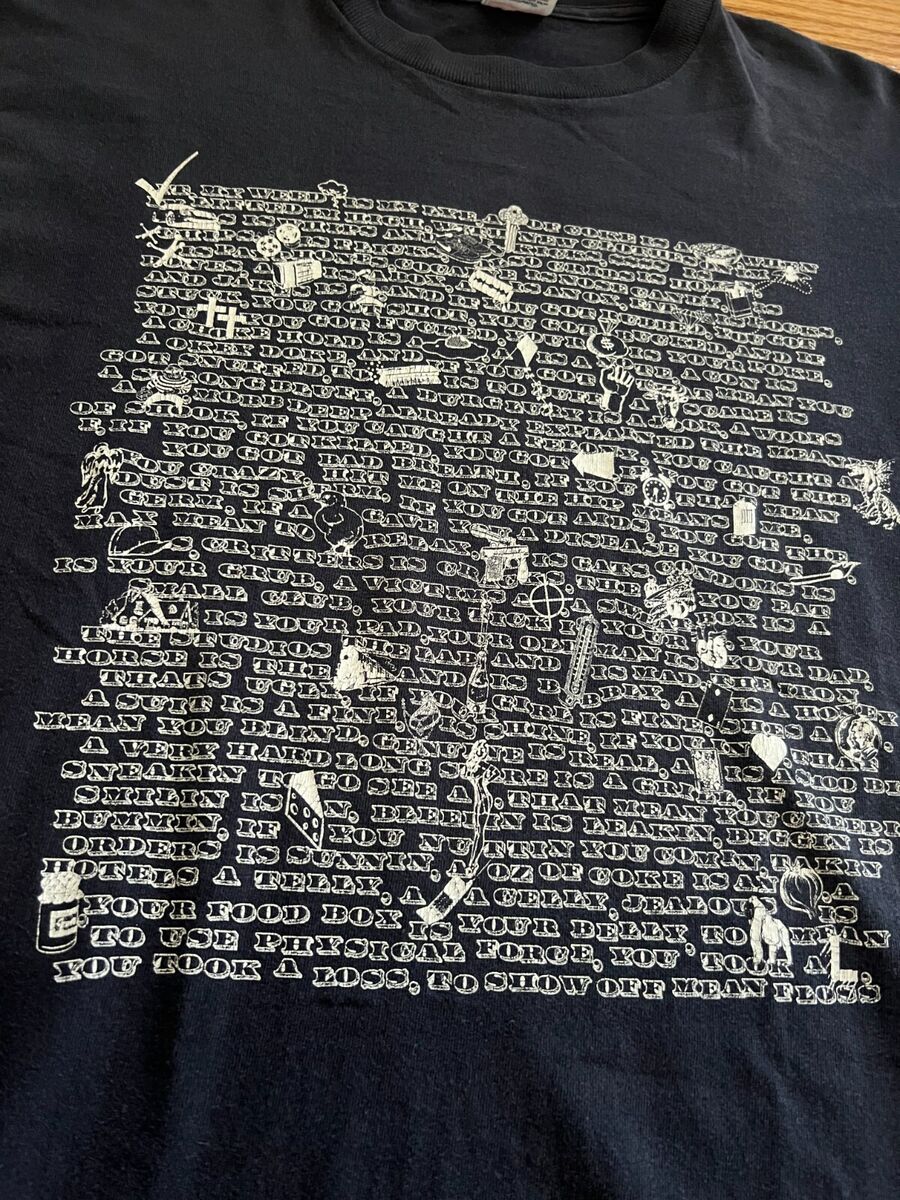 VINTAGE Rare Supreme Ebonics BIGL Black Tee Rap M Vtg Medium VINTAGE Rare Supreme Ebonics BIGL Black Tee Rap M Vtg Medium