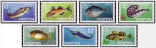 Timbres Poissons Albanie 955/61 ** lot 18070