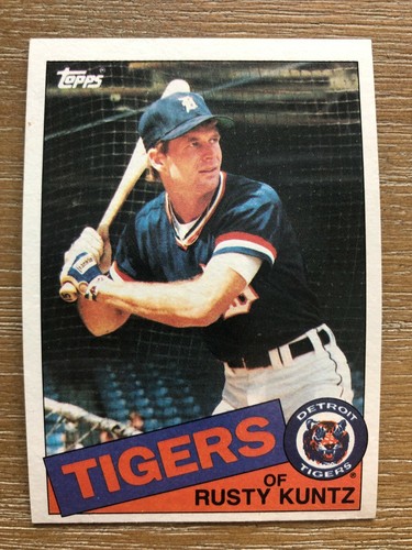 1985 Topps RUSTY KUNTZ Baseball's Dirtiest Funniest Name Real Trading Card #73 - Picture 1 of 2