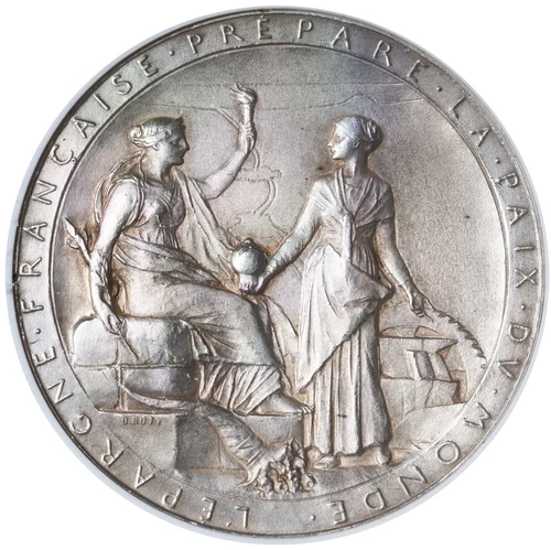 1869, France/Egypt. Matte Proof Silver "Opening of Suez Canal" Medal. NGC UNC+