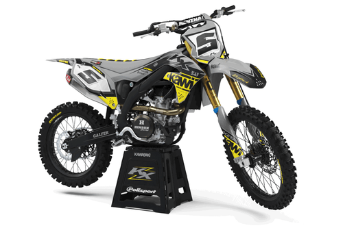 Kit gráfico kx Fit Kawasaki KX450F (2019 20 21 22 2023) KX250F (2021 22 23 2024) - Imagen 2 de 6