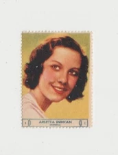 Arletta Duncan 1932 National Screen Star Stamp - Clean Back - E5 - Film Star