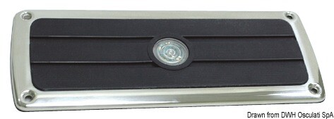 LED Stair Tread Foot Rest Step 12V Boat RV Camper Non-Slip - Small - 213 x 57mm