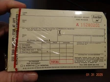 2 Vintage 1960's Sinclair Gas Station Credit Card Transmittal Slips NOS Bundles