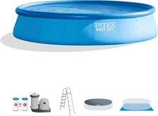 Intex 26175EH 18' x 48" Inflatable Round Outdoor Above Ground Swimming Pool Set