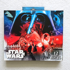 STAR WARS 12 Days Of Socks 11 Pairs Size 6-12 Star Wars Theme