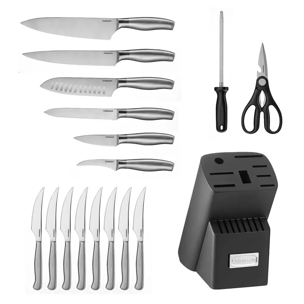 Cuisinart Artiste Collection 17-Piece Knife Block Set - Stainless