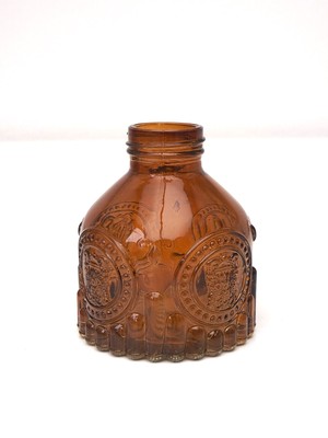 Vase Glasvase Mini Vintage Vintgevase für Dekorationen Tischdeko Deko H9cm
